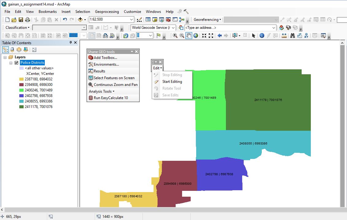 EasyCalculator 10 Addin successfully incorporated in custom menu: Shane GEO Tools 